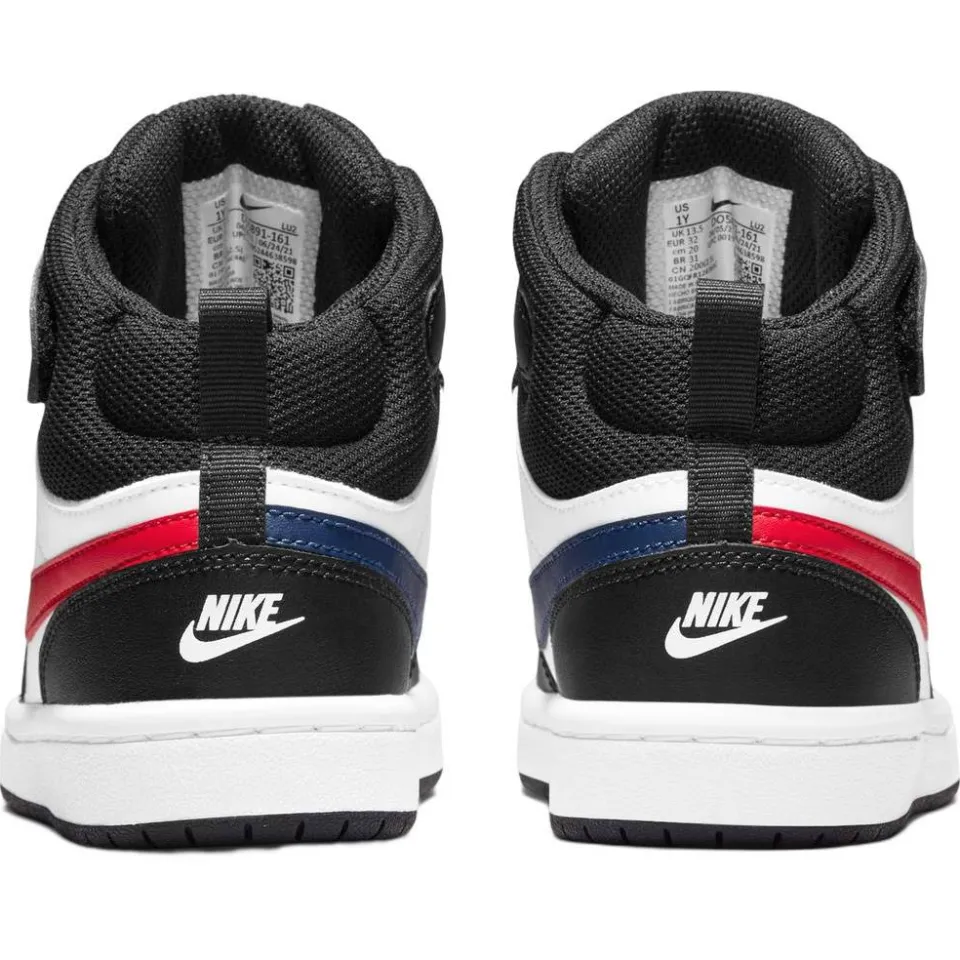 Nike Court Borough Mid 2 sneakers wit rood zwart, foto 4