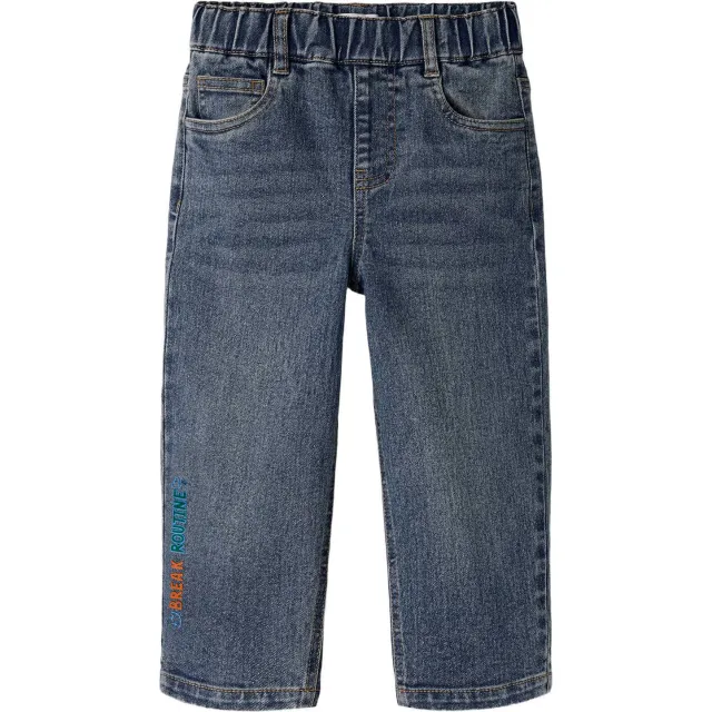 NAME IT MINI NMMBEN tapered jeans met tekst - mediumblauw, foto 2