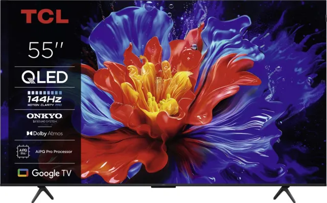 TCL 55QLED810K TV zwart