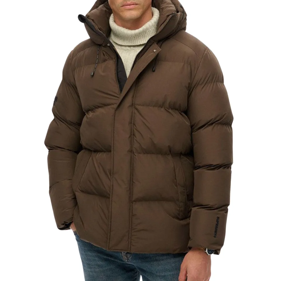 Superdry 5 Baffle Sports winterjas bruin, foto 6