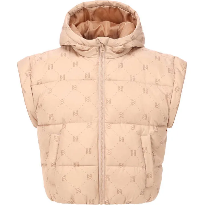 Retour Jeans gewatteerde bodywarmer met print zand, foto 5