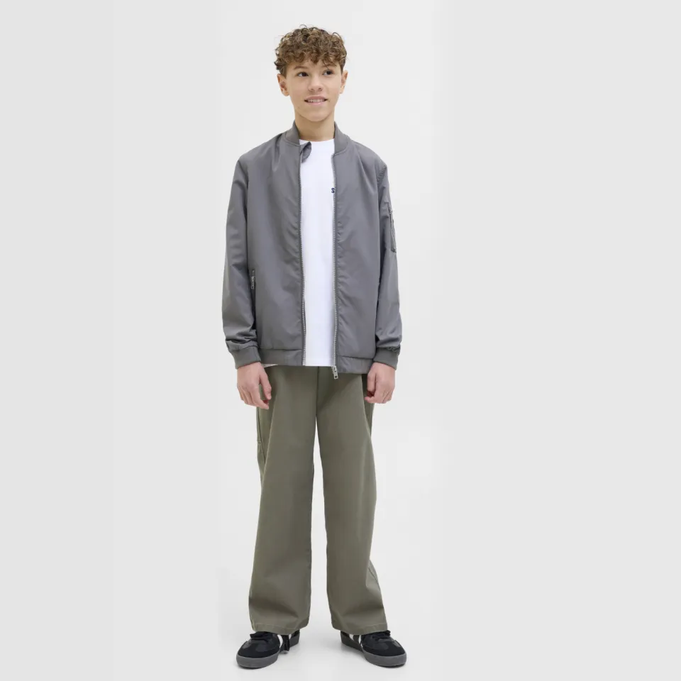 Jack & Jones JJERUSH bomberjack grijs, foto 3