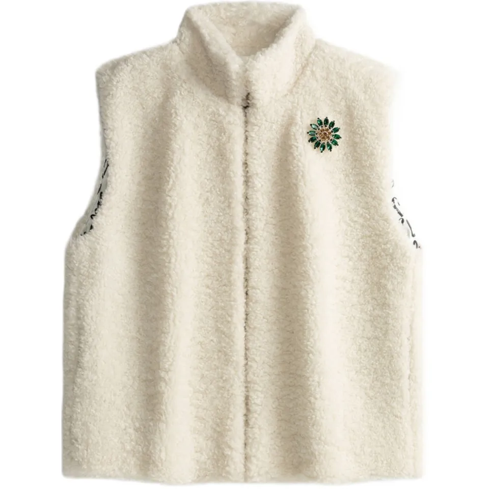 POM Amsterdam gilet ecru, foto 2