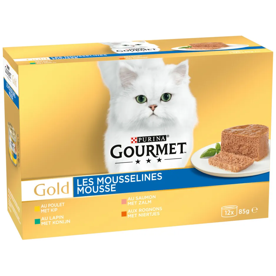 Gourmet Gold Fijne Mousse multipack natvoer kat 85 g