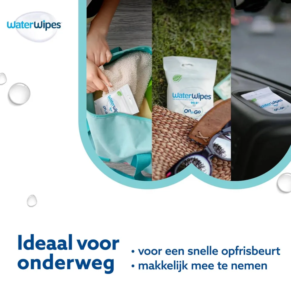 WaterWipes Sensitive On The Go Doekjes – 224 stuks (8 verpakkingen), foto 6