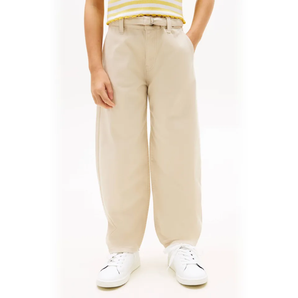 Tommy Hilfiger barrel casual broek beige, foto 5