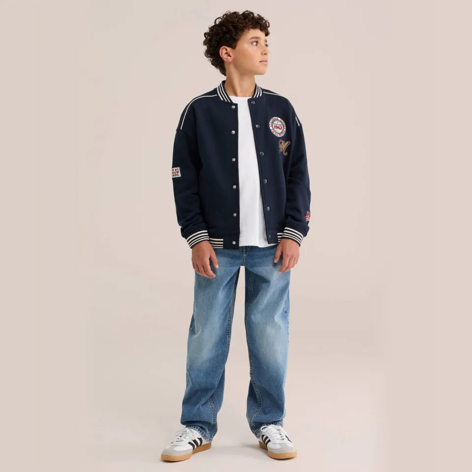 WE Fashion Blue Ridge baggy jeans - medium blue denim