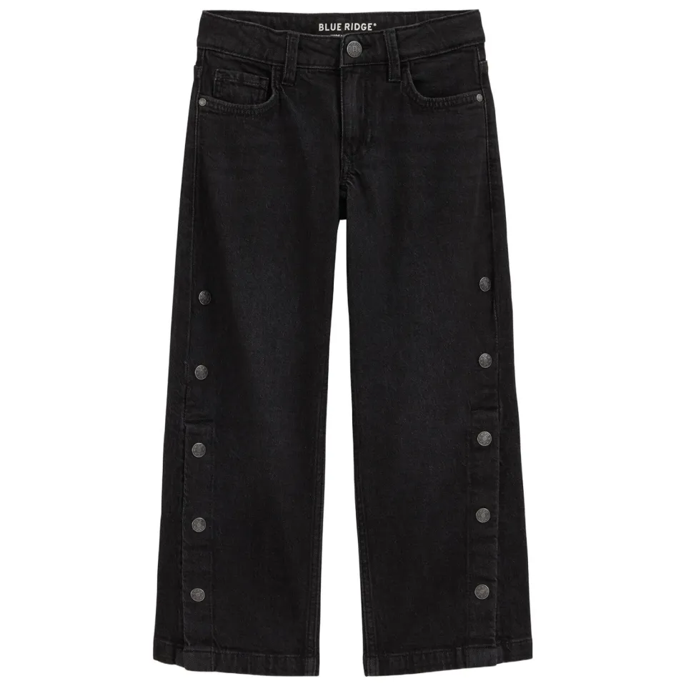 WE Fashion Blue Ridge wide leg jeans - black denim, foto 2