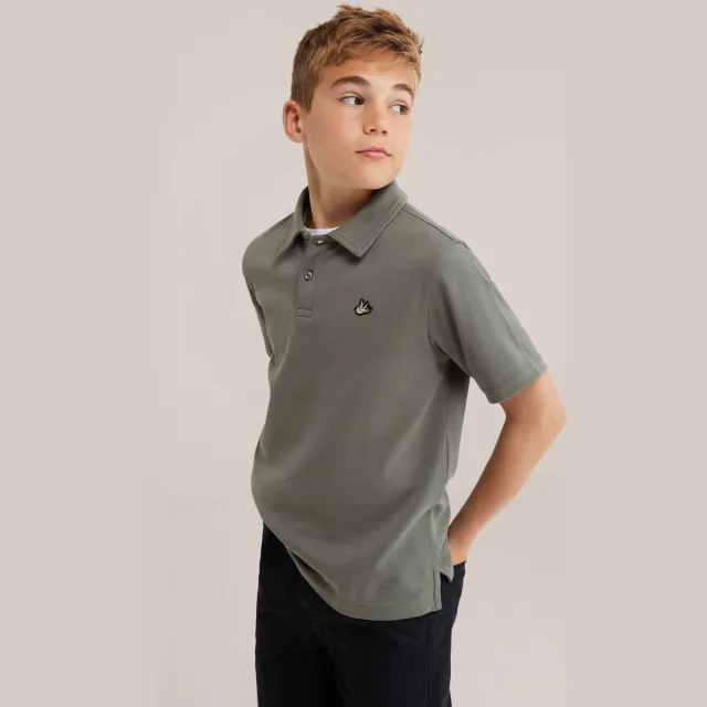 WE Fashion polo olijfgroen