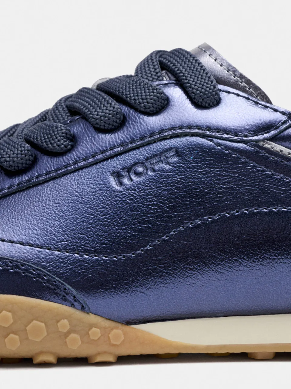 Hoff Bridge leren sneakers - blauw metallic, foto 4