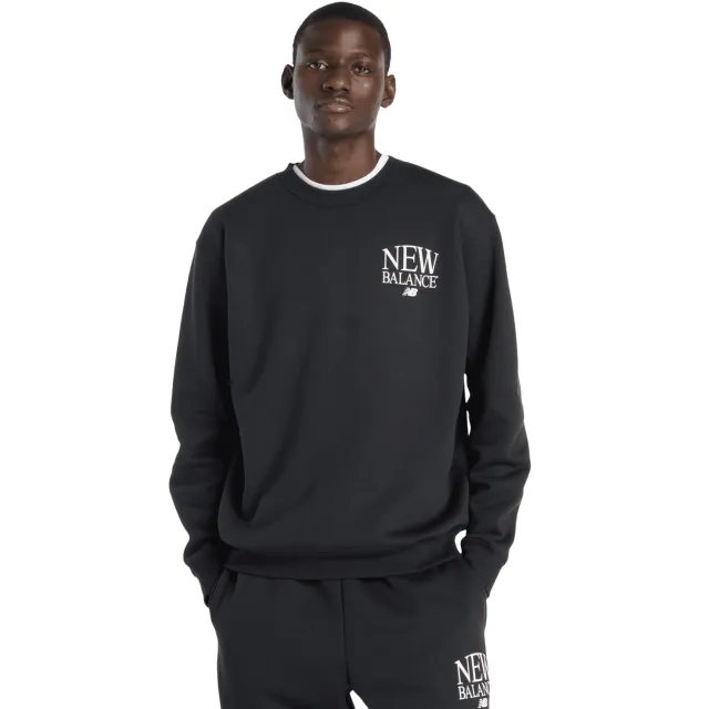 New Balance fleece Sweatshirts Heren - Zwart - Katoen Jersey