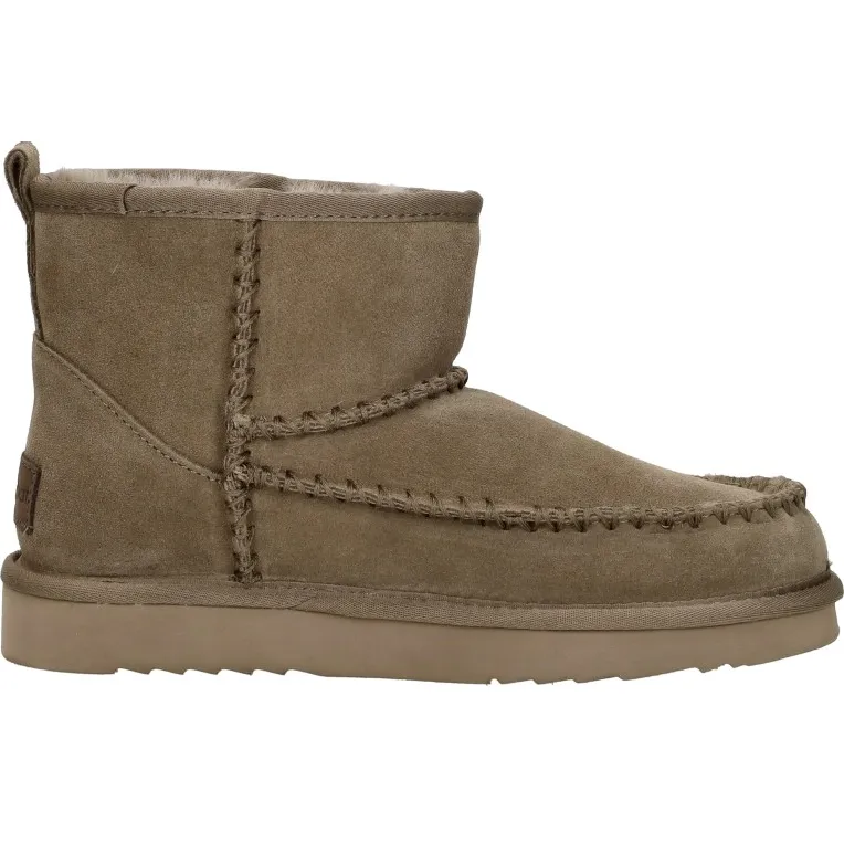 Warmbat Wallaby enkellaarsjes taupe