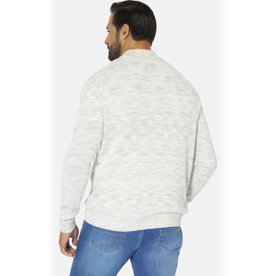 Jan Vanderstorm +FIT Collectie Plus Size regular fit gebreide trui - gebroken wit, foto 5
