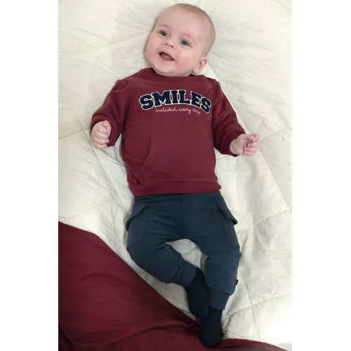 Feetje sweater Built for Fun met tekst - bordeaux, foto 7