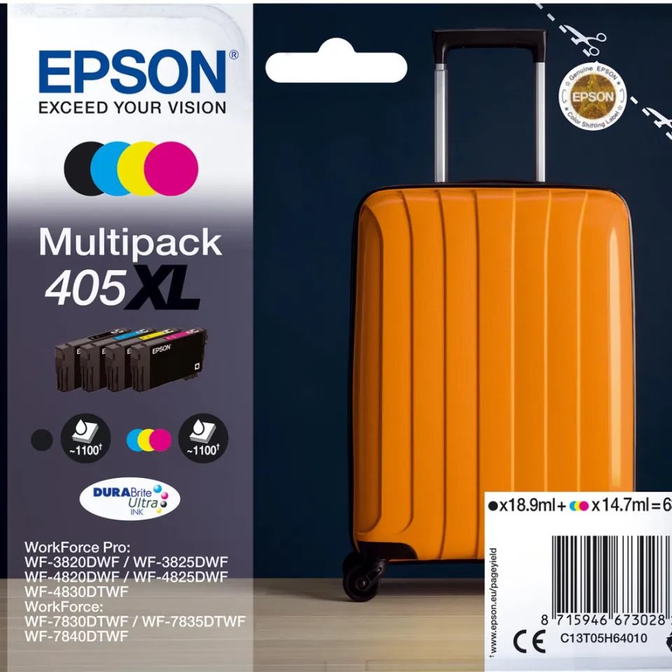 Epson 405 DURABrite Ultra multipack inktcartridges 4 kleuren zwart + kleur, foto 3