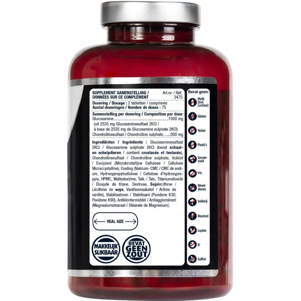 Lucovitaal Glucosamine Chondroïtine 1500/500 mg - 150 tabletten, foto 4