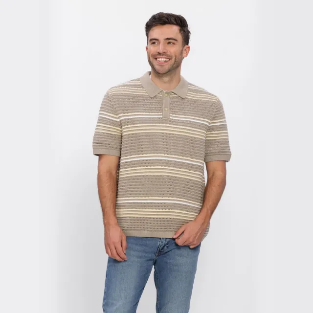 Levi's Heren Polo's & T-shirts Laguna Sweater Polo - Beige