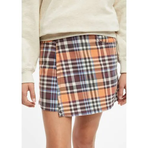 s.Oliver geruite skort bruin, foto 4