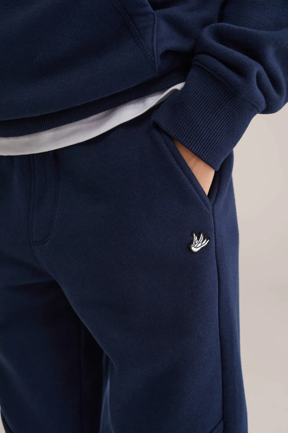 WE Fashion regular joggingbroek donkerblauw, foto 5
