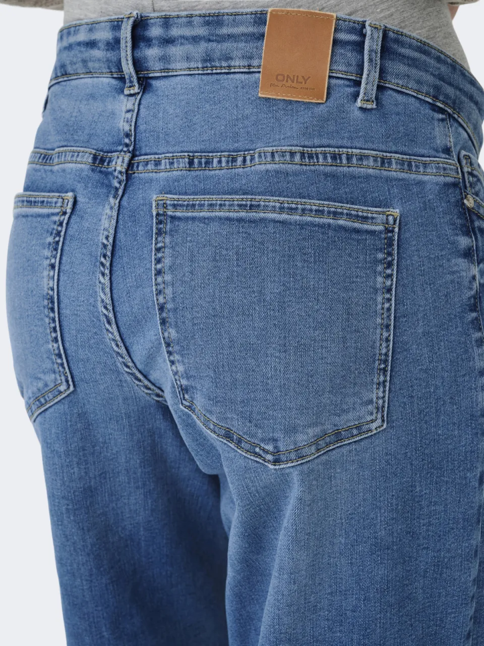 Only MATERNITY OLMMADISON wide leg zwangerschaps jeans - middelblauw medium blue denim, foto 7