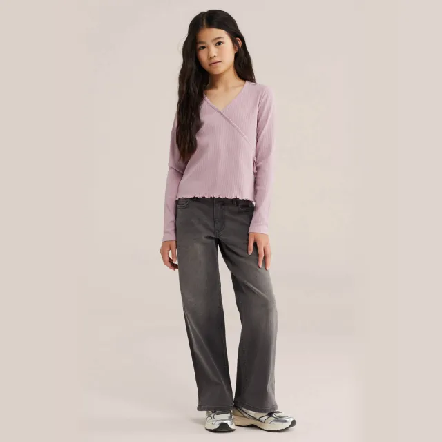 WE Fashion longsleeve lichtroze
