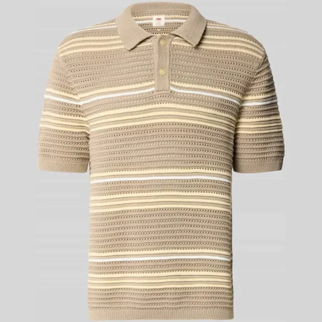 Levi's relaxed fit poloshirt van puur katoen model 'LAGUNA' beige, foto 2