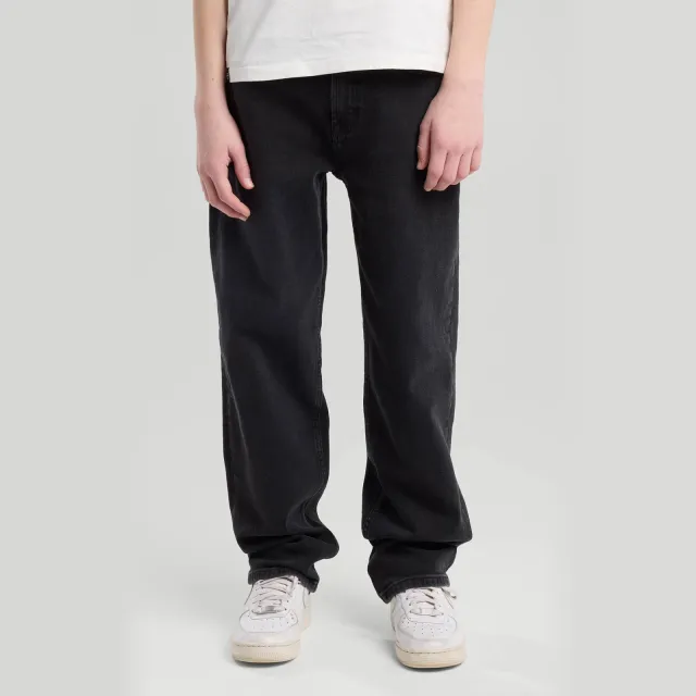 America Today waist loose fit jeans black denim, foto 4