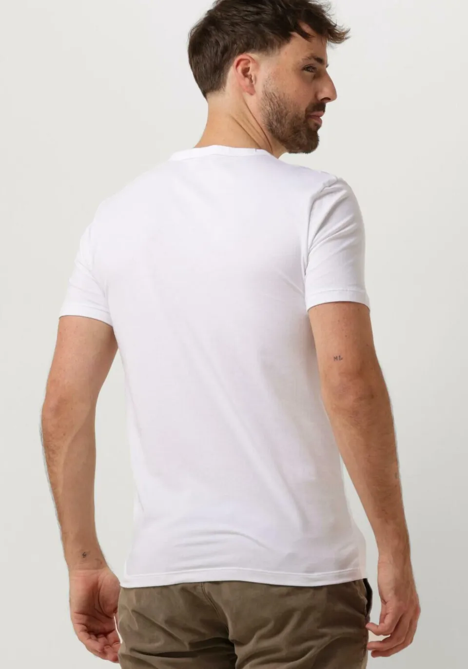 Boss Black Heren Polo's & T-shirts Tshirtrn 2p Modern - Wit, foto 3