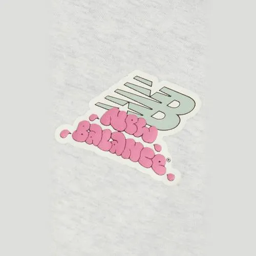New Balance T-shirt met backprint ecru, foto 7