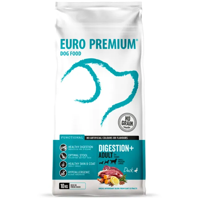 Euro Premium Digestion+ Adult hondenvoer eend, foto 2