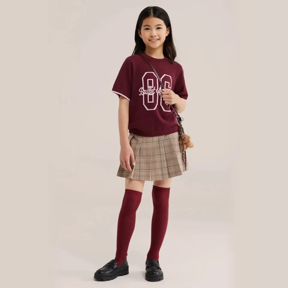 WE Fashion rechtvallend T-shirt donkerrood, foto 2