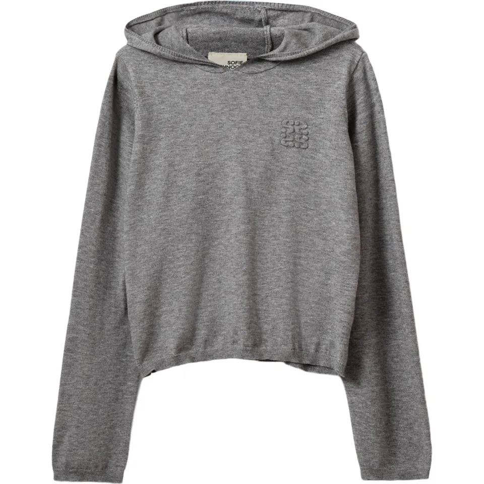 Sofie Schnoor longsleeve capuchon grijs melange, foto 2