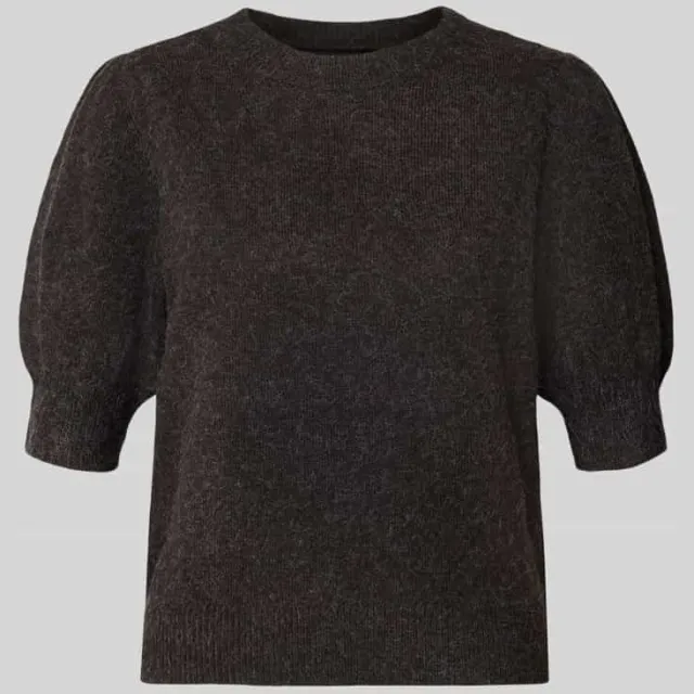 Vero Moda regular fit pullover met pofmouwen Bruin