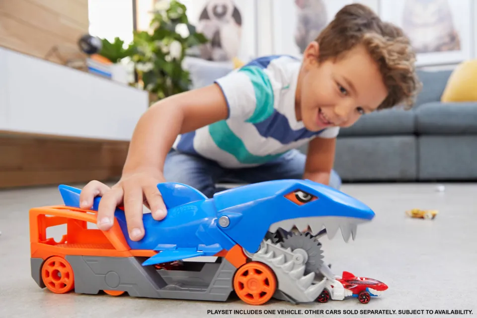 Hot Wheels Haaienoplegger speelset blauw, foto 5