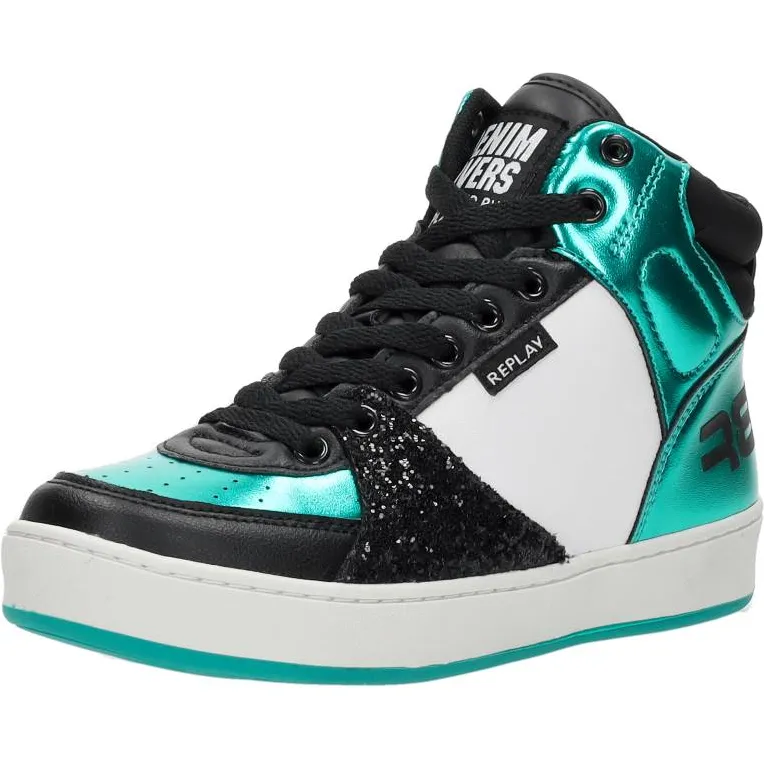 Replay Cobra 7CC hoge sneakers groen, foto 3