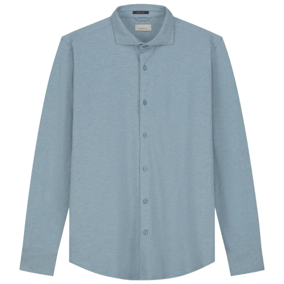 Dstrezzed casual overhemd pique lichtblauw medium blue, foto 2