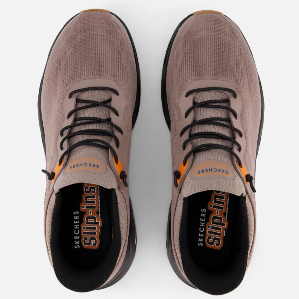 Skechers Slip-ins Uno Glide Step lage sneaker bruin, foto 4