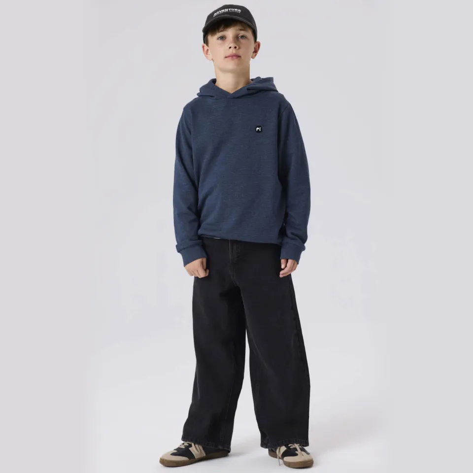 NAME IT KIDS straight leg jeans - zwart Black denim