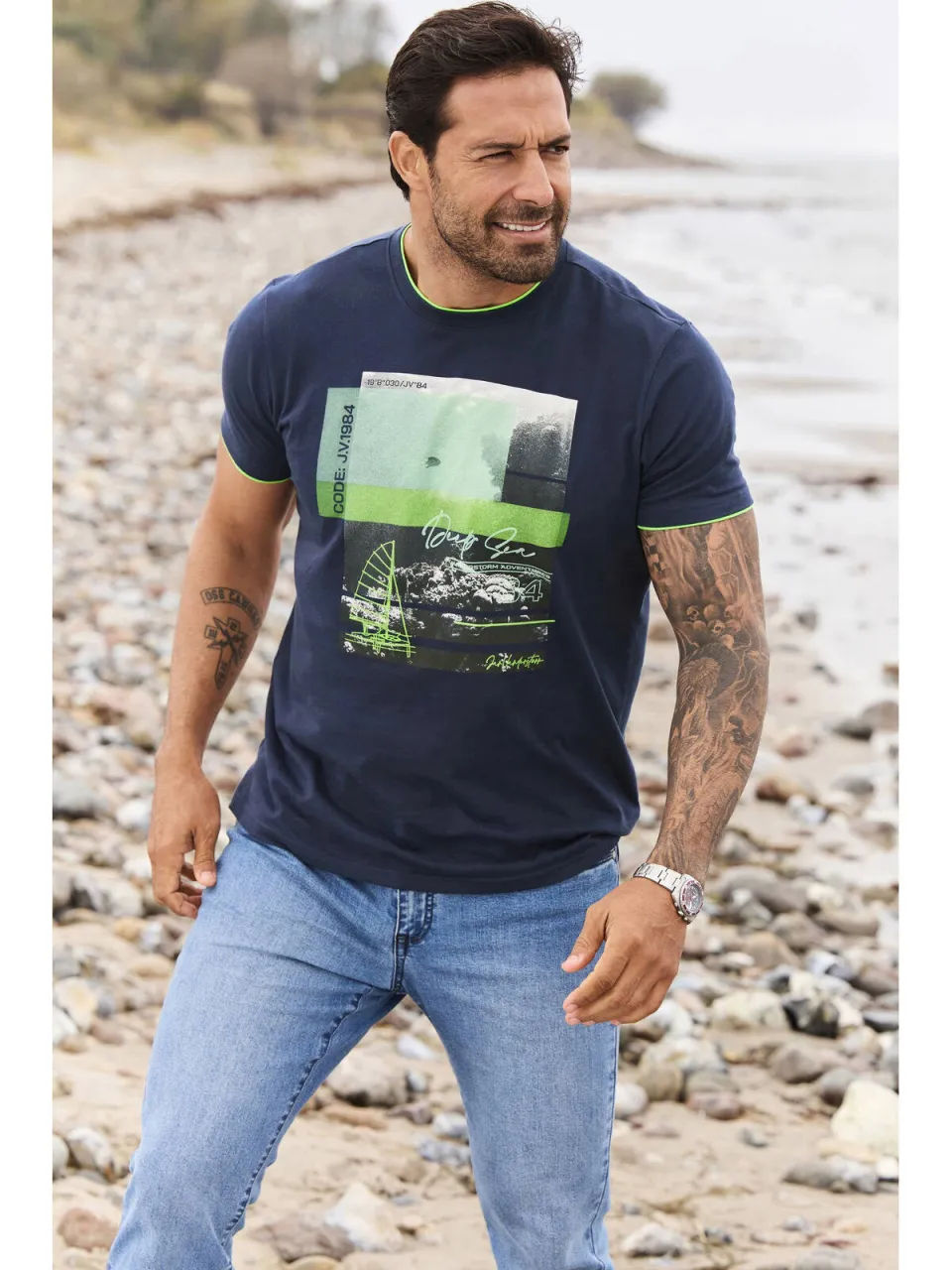Jan Vanderstorm Hakejan T-shirt donkerblauw, foto 4