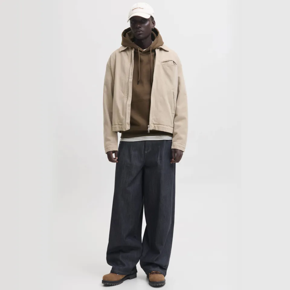 Jack & Jones ESSENTIALS relaxed fit hoodie - bruin, foto 3