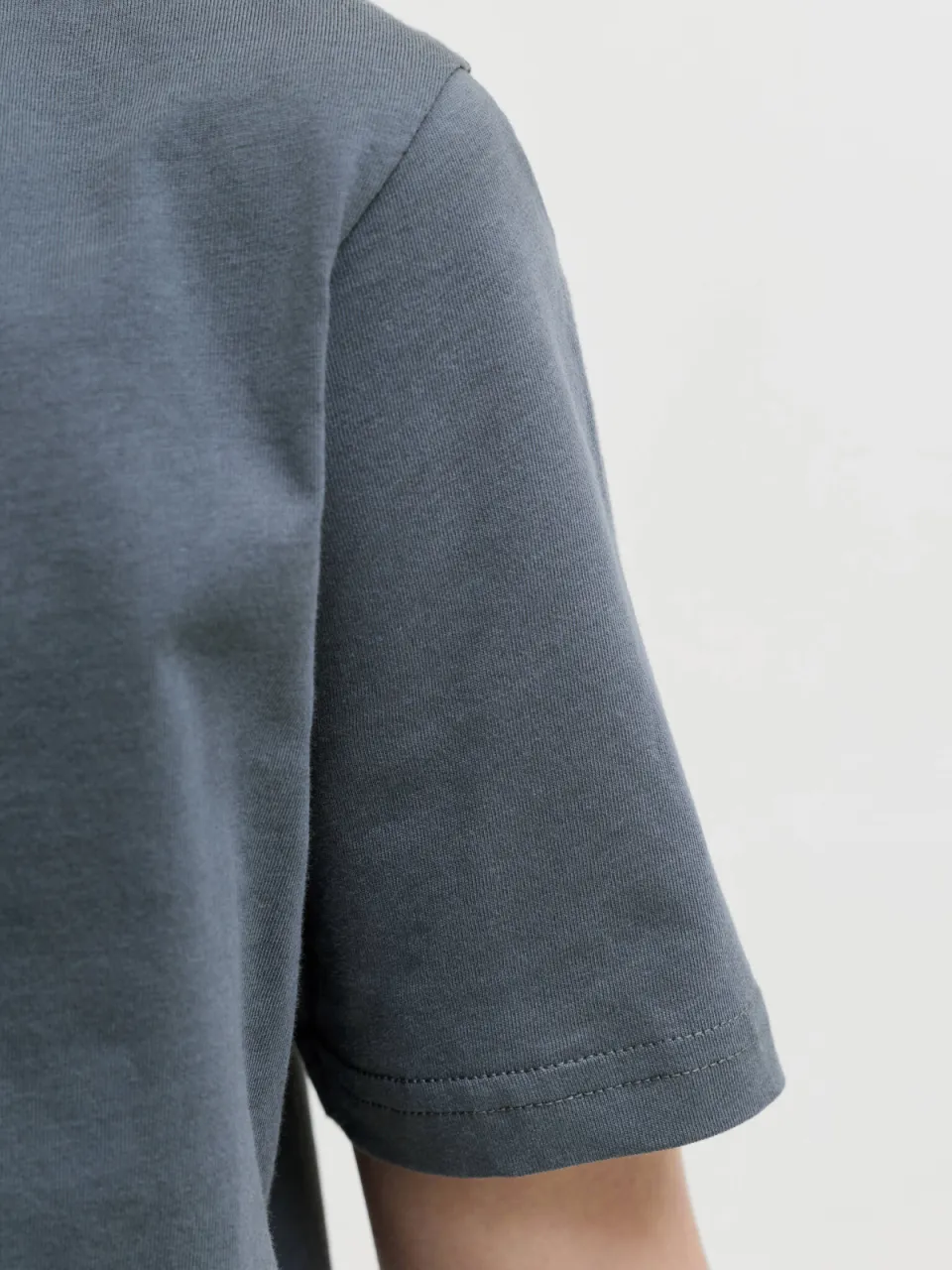 Jack & Jones rechtvallend T-shirt met logo grijsblauw, foto 5