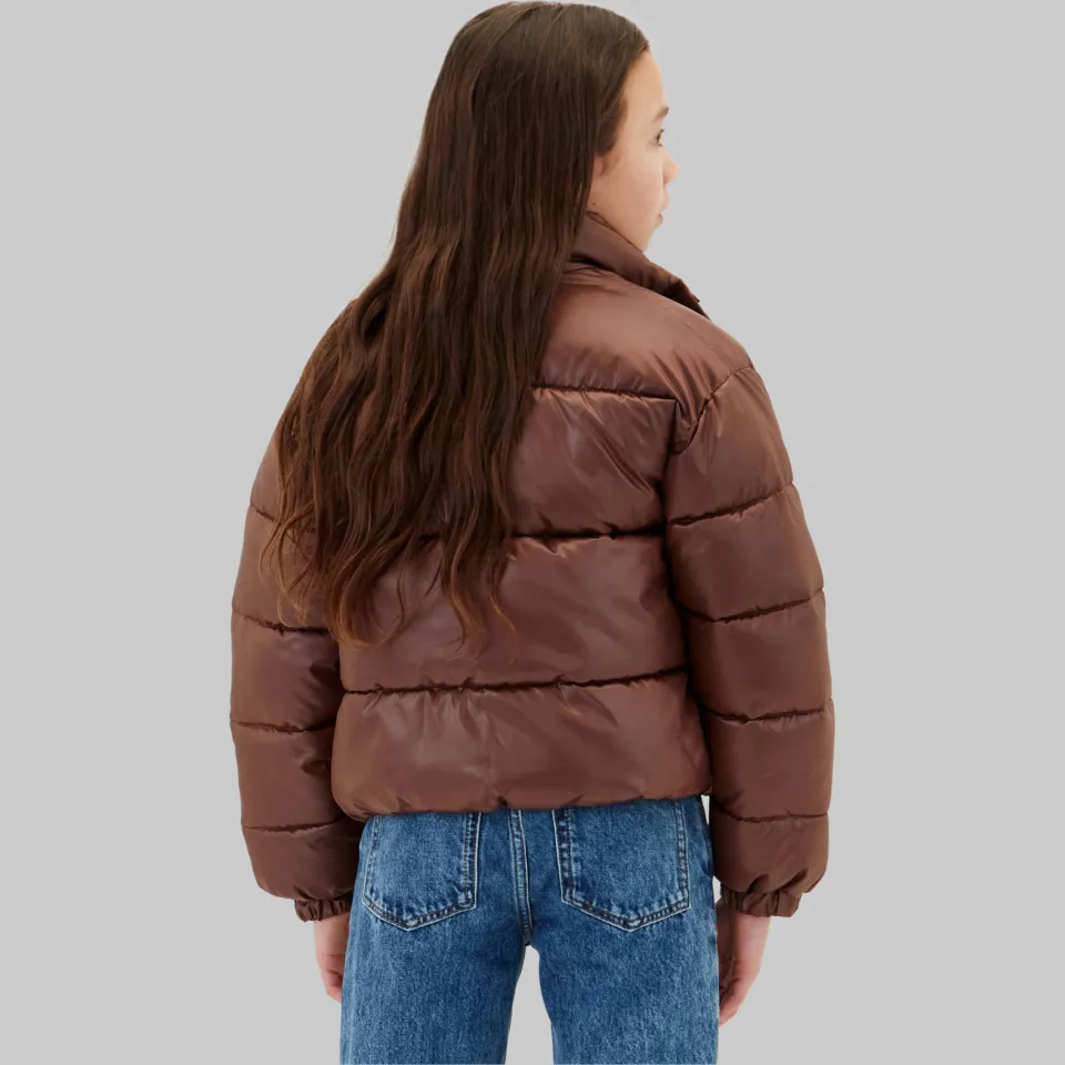 Calvin Klein gewatteerde winterjas bruin, foto 6