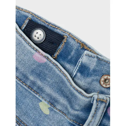 NAME IT MINI mom jeans NMFBELLA met hartjes medium blue denim, foto 6