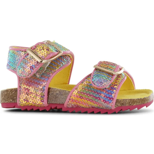 Go Banana's sandalen met pailletten roze