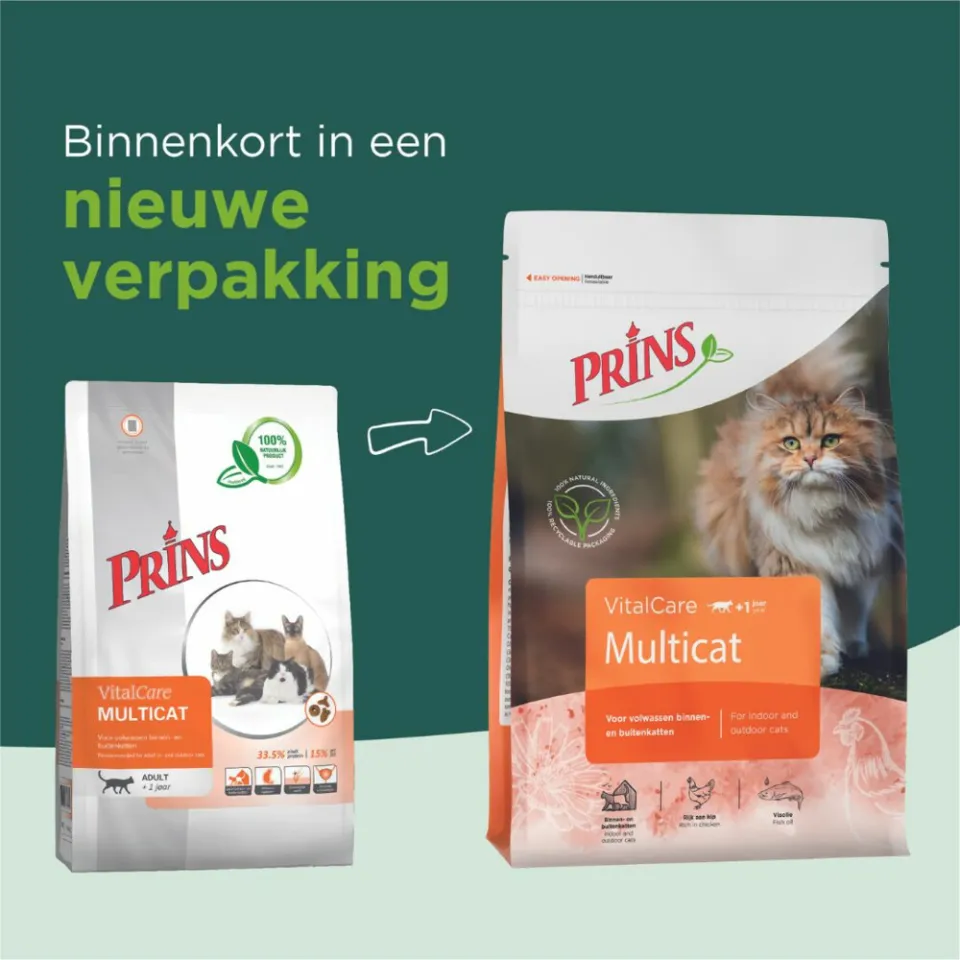 Prins VitalCare Multicat kattenvoer 4 kg, foto 2