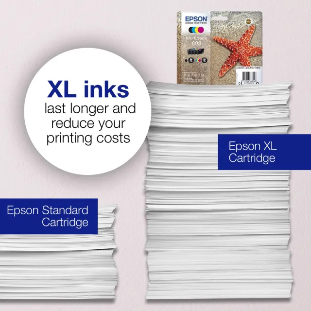 Epson 603, CMY Multipack (Zeester) blauw / geel / magenta