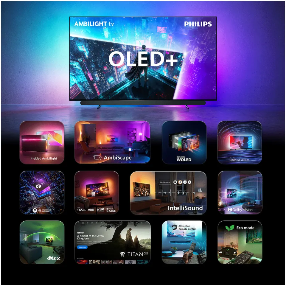 Philips 48OLED911 OLED-televisie zwart