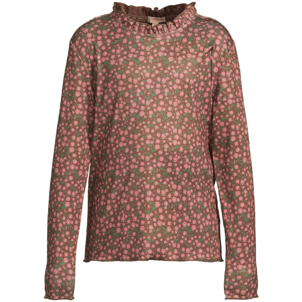 Orange Stars longsleeve met print bruin, foto 2