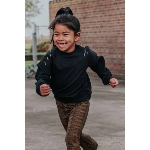 Koko Noko rechtvallende sweater met pailletten - zwart, foto 5