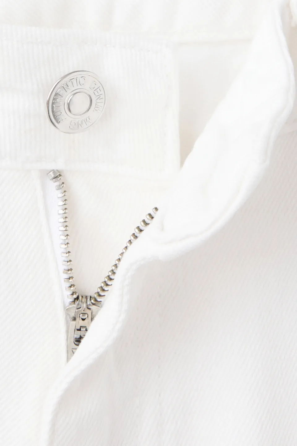 Mango TEEN wide leg jeans met studs - wit, foto 6